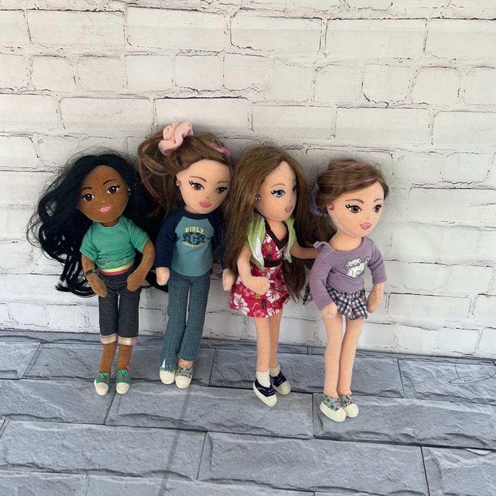 TY Girlz 2008 plush dolls lot of 4